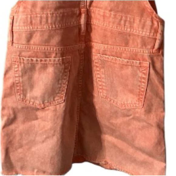 NWOT GAP Denim Garment Dyed Coral Skirtall, Overall, Dress, Jumper,Like new,Sz M - Picture 10 of 13
